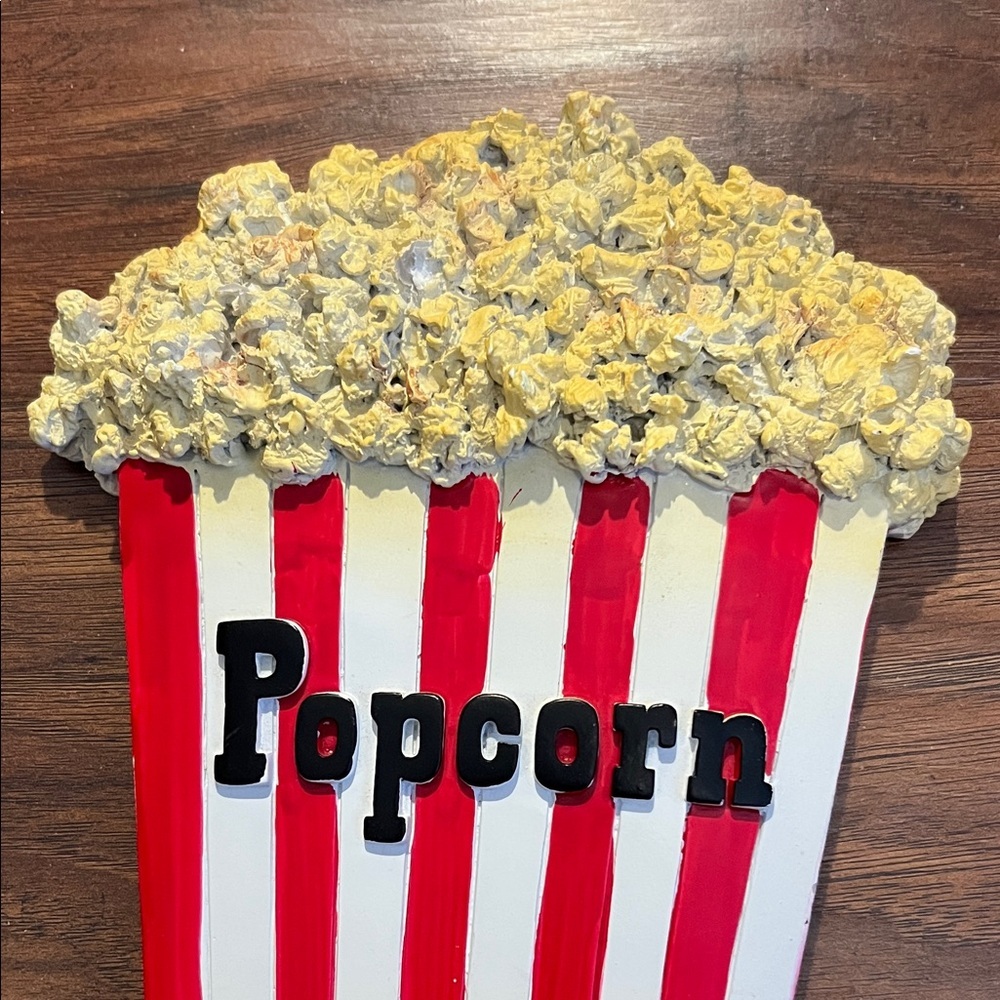 Ceramic Red and White Popcorn Wall Decor - Picture 2 of 3